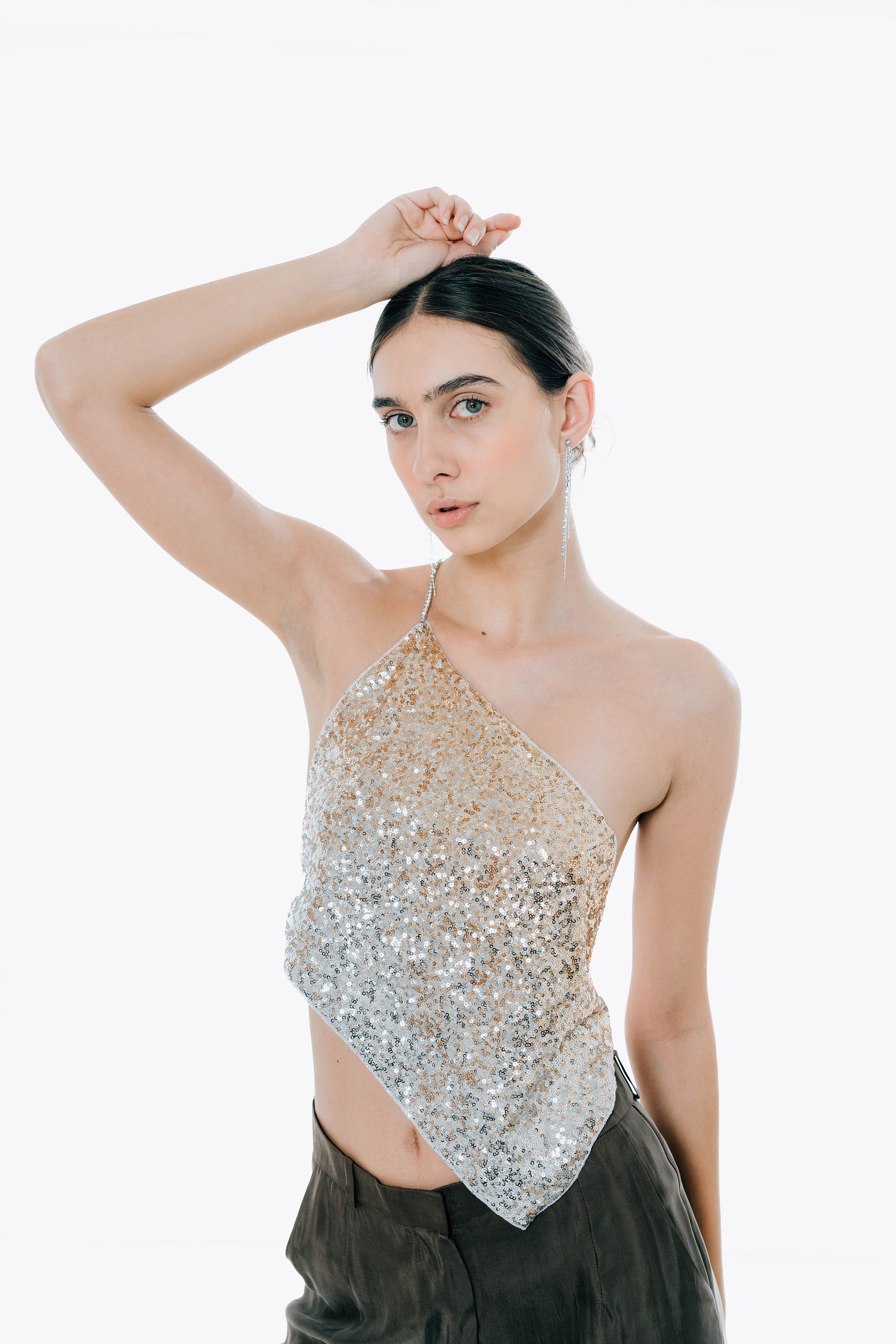 The Calliope Top in Gold and Silver