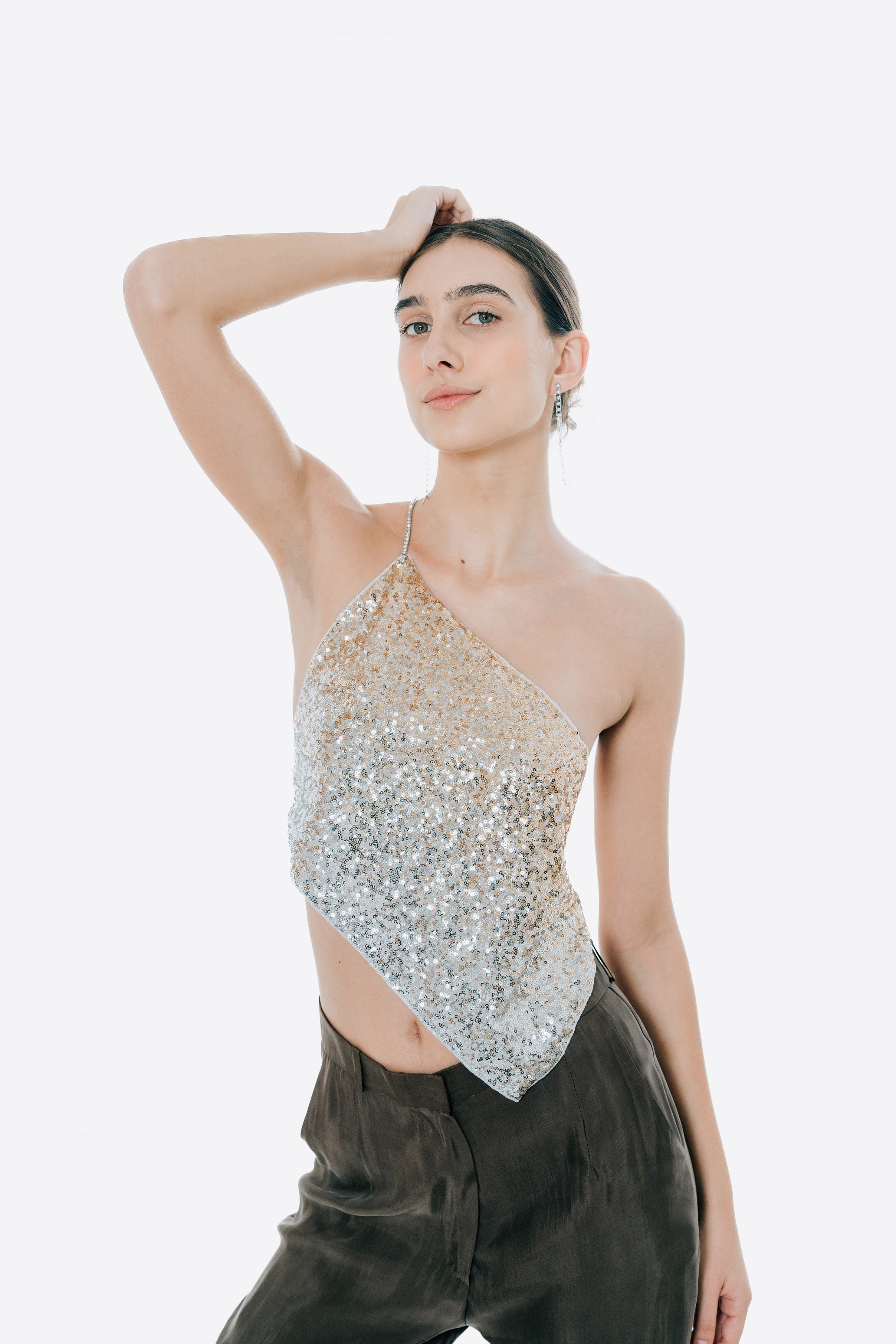 The Calliope Top in Gold and Silver