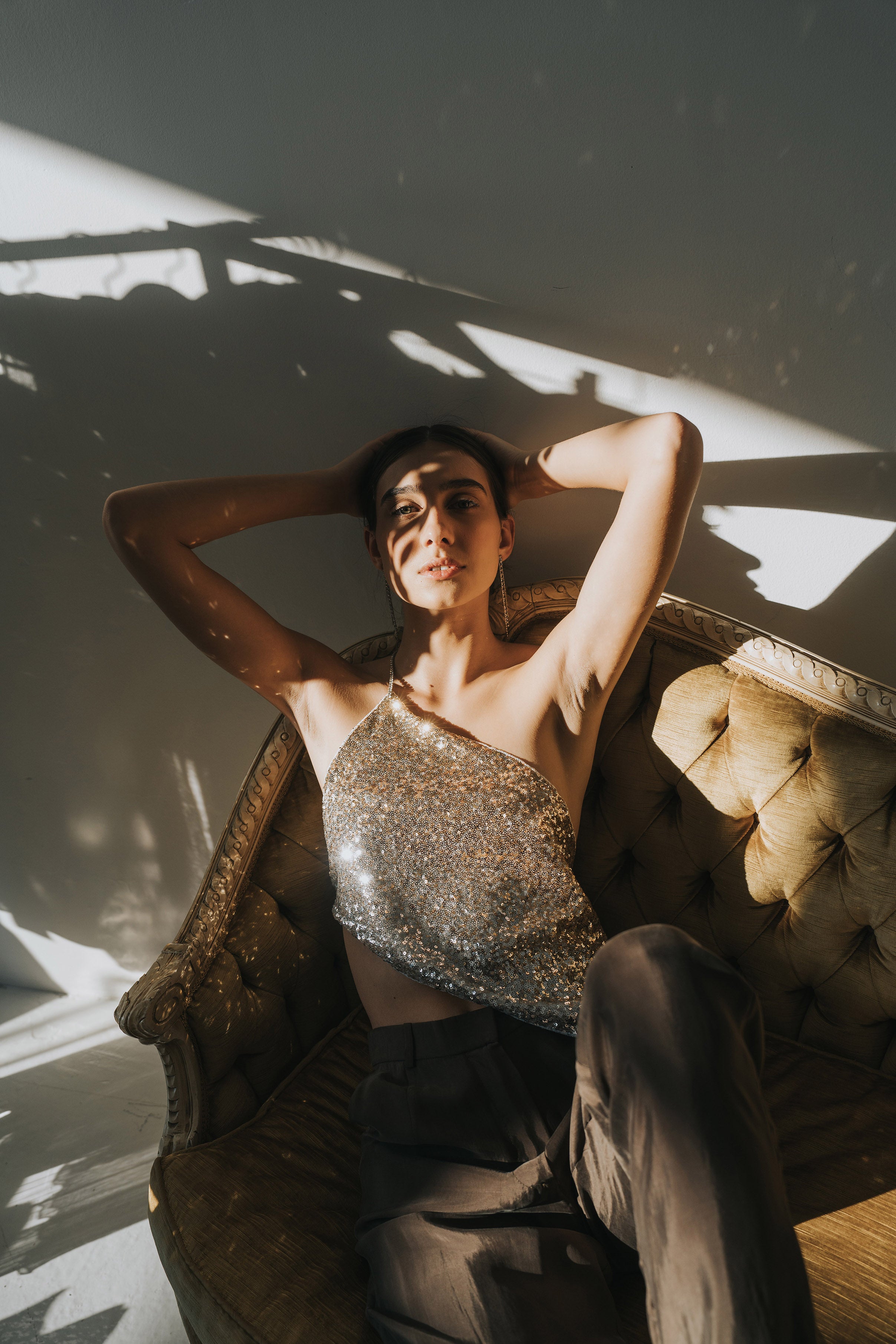 The Calliope Top in Gold and Silver