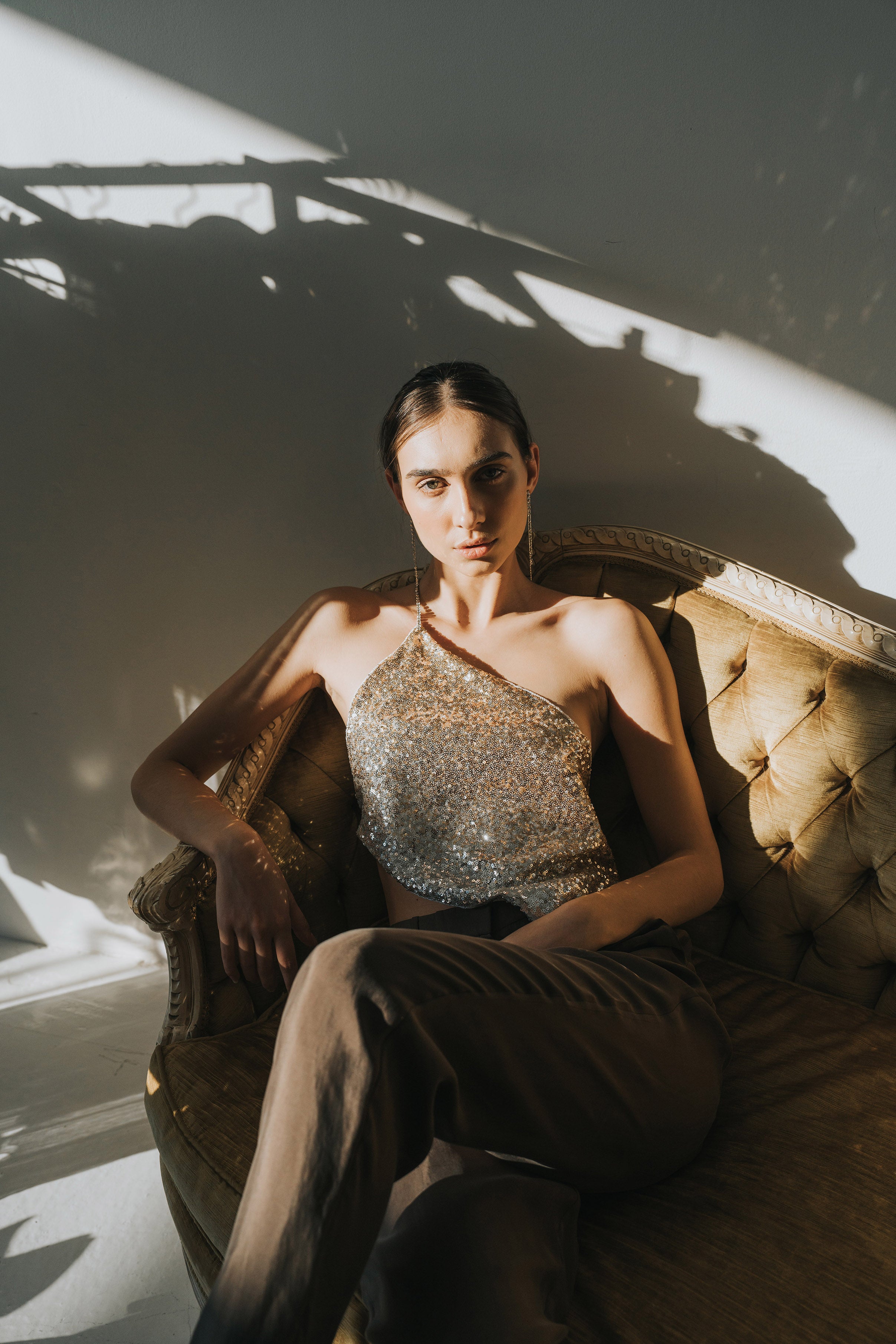 The Calliope Top in Gold and Silver