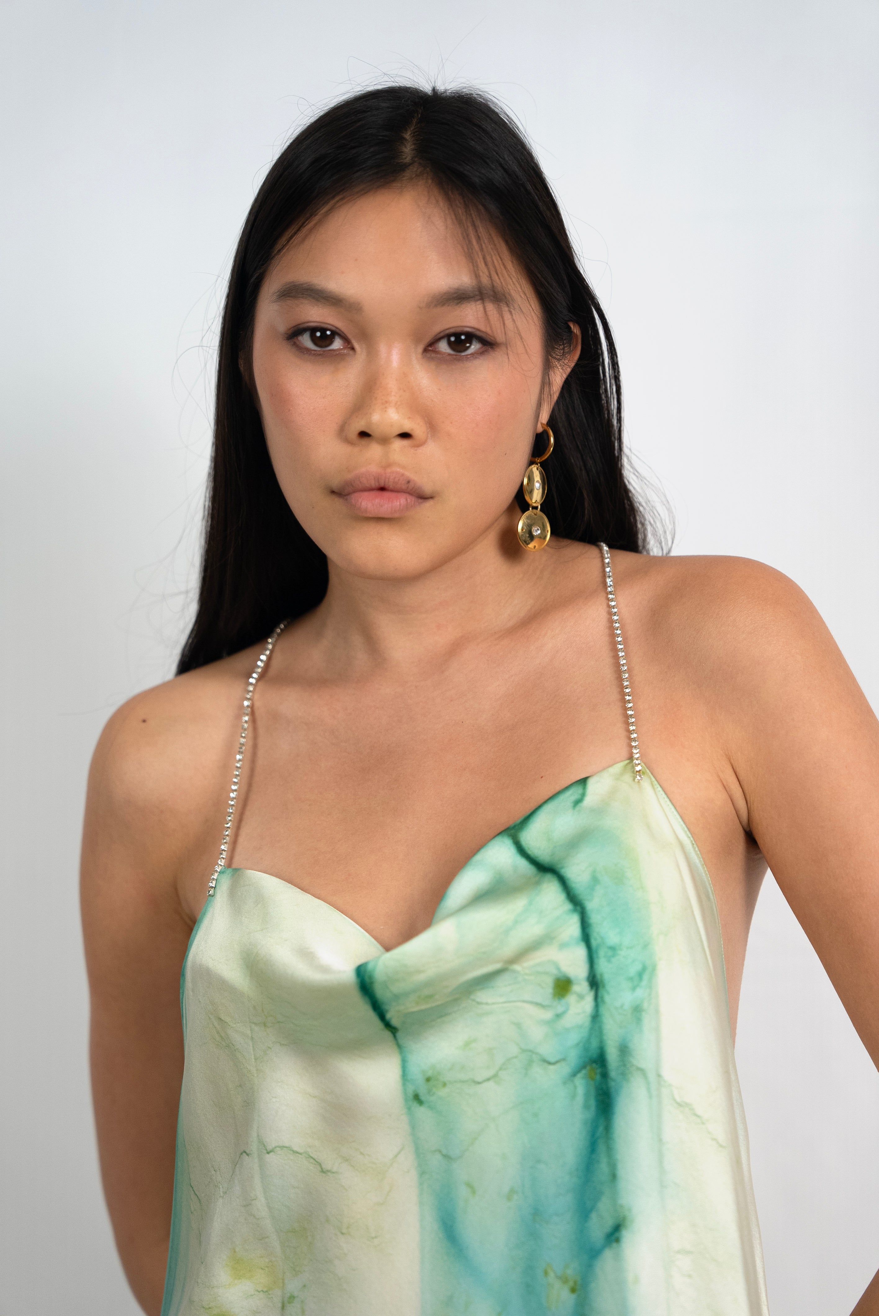 The Naiad Slip- Ocean Green and Gold