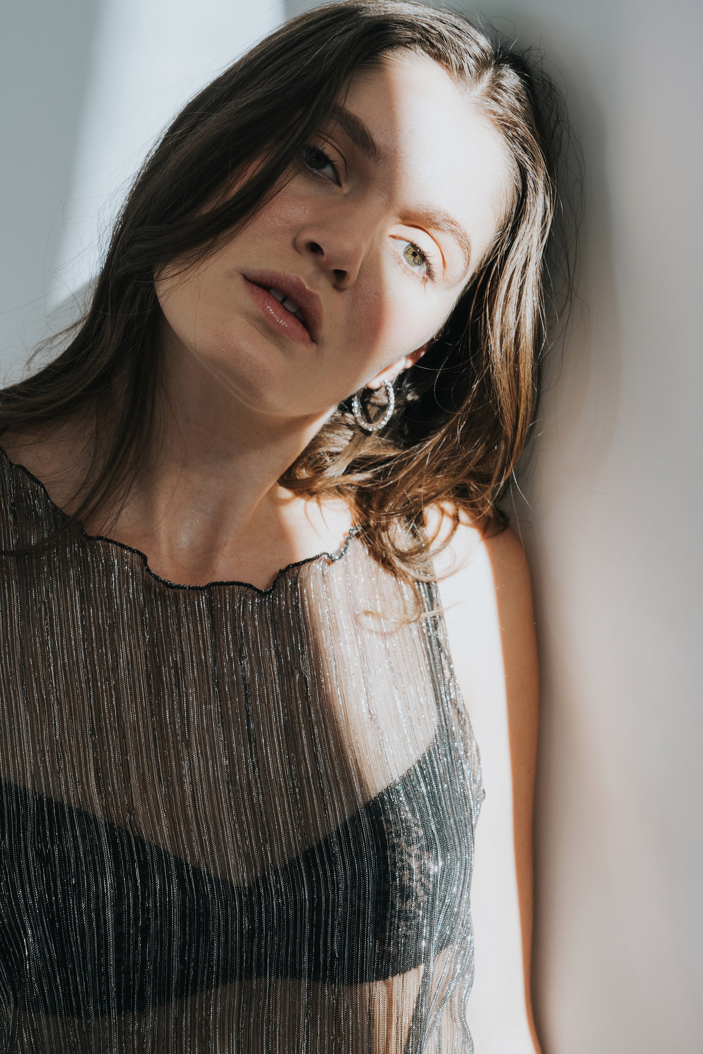 The Urania Sleeveless Maxi Dress- Silver