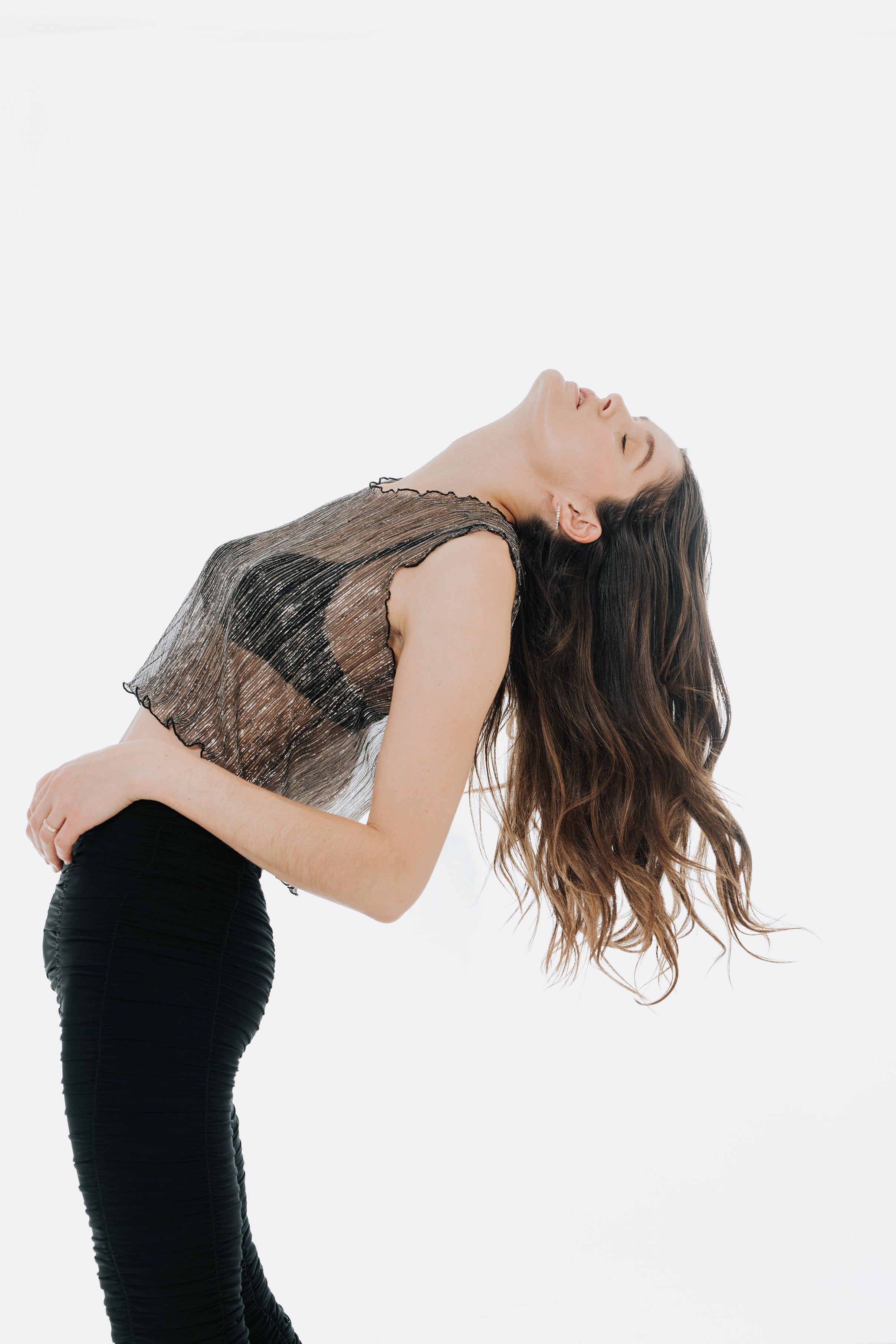 The Urania Sleeveless Top- Silver