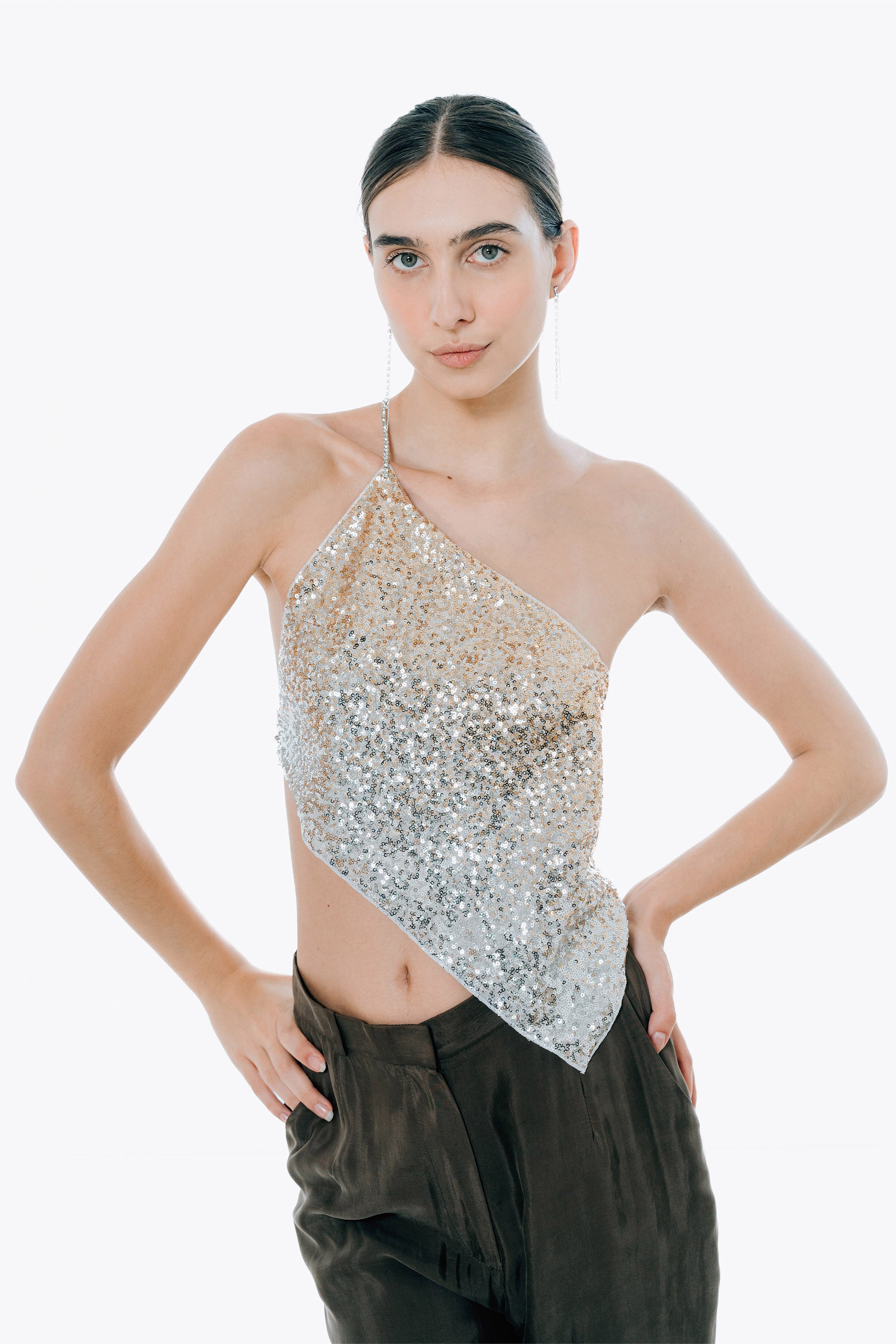The Calliope Top in Gold and Silver