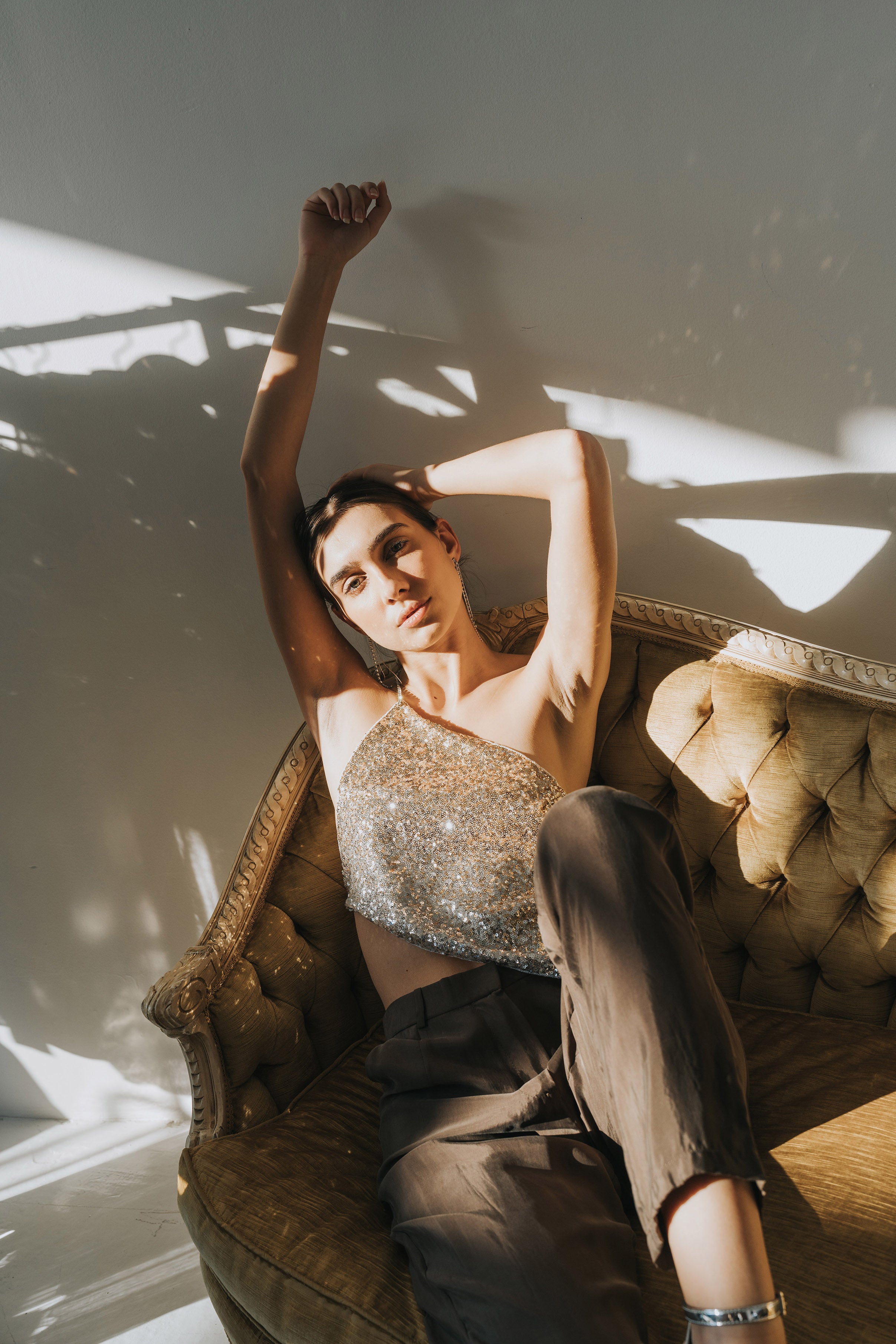 The Calliope Top in Gold and Silver