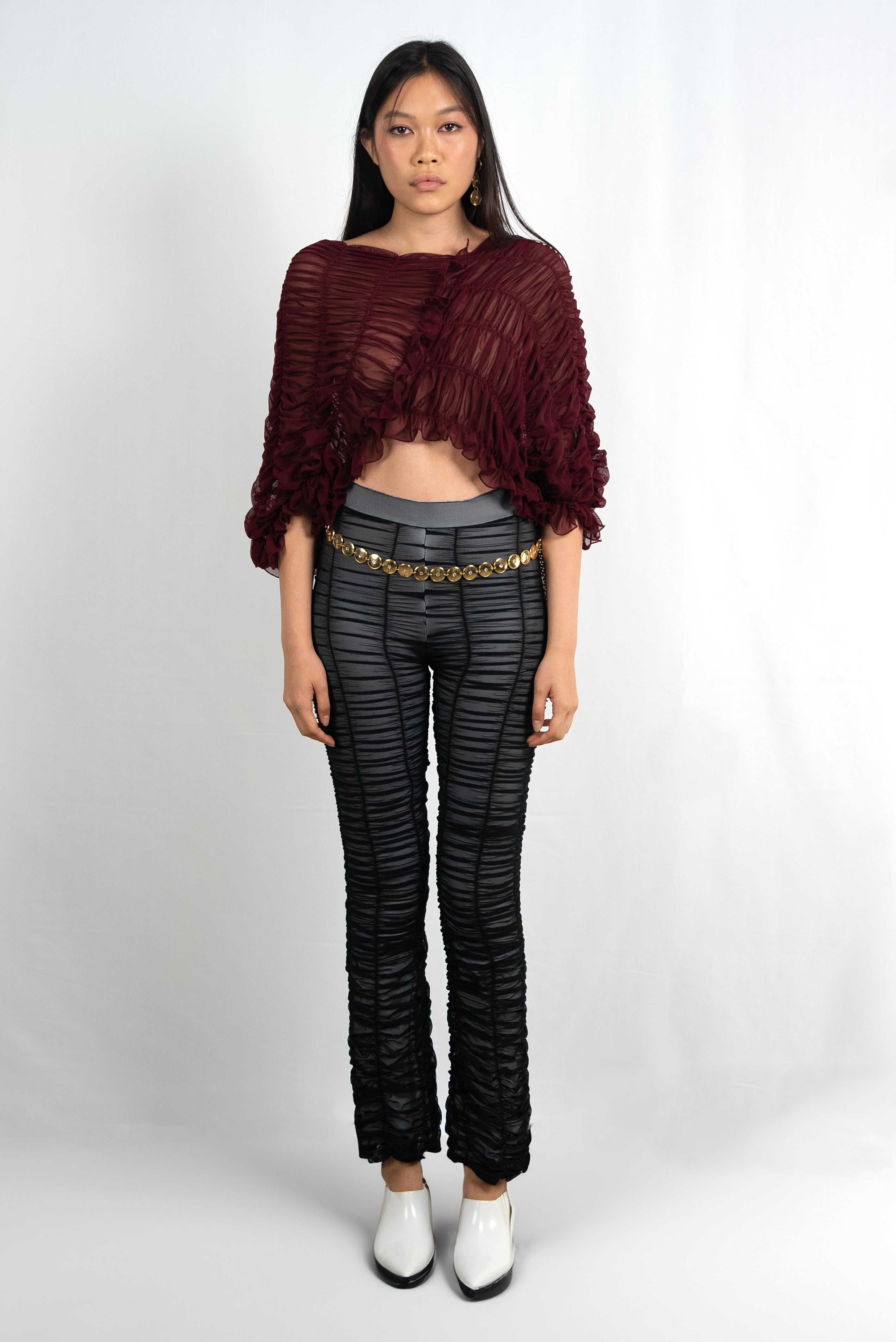 The Aura Top- Burgundy